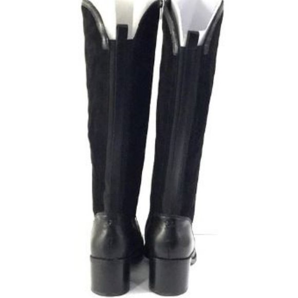 Marc Fisher Wide Calf Leather Tall Shaft Boots - Picture 6 of 12